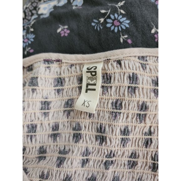 Spell Lions Heart Romper Playsuit Tie Detail Extra Small XS NWOT - Picture 7 of 7